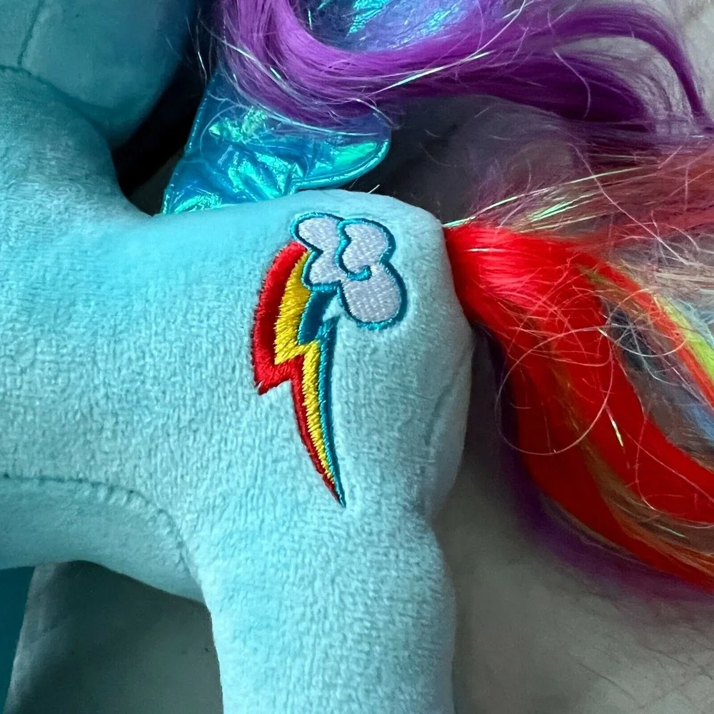 Ty‎ My Little Pony Sparkle Rainbow Dash Plush Multicolor Soft Stuffed Animal